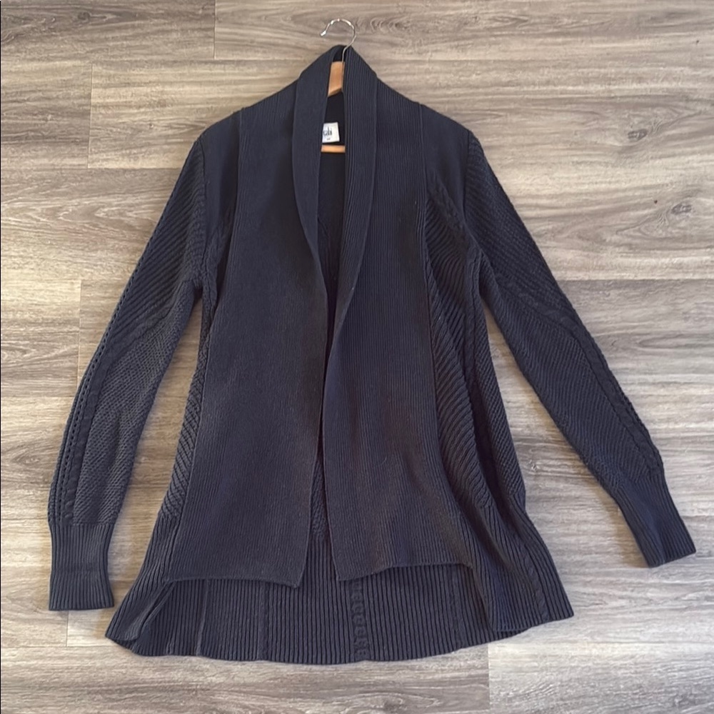 CAbi Navy Open Front Cardigan Sweater